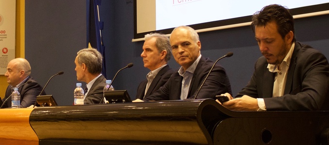 Los directivos en las jornadas organizadas por AMC Iberia e ICEMD