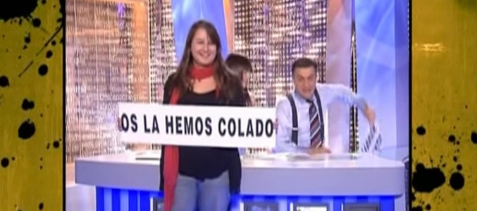 Erika, la "becaria" de la broma del programa a Intereconomía TV