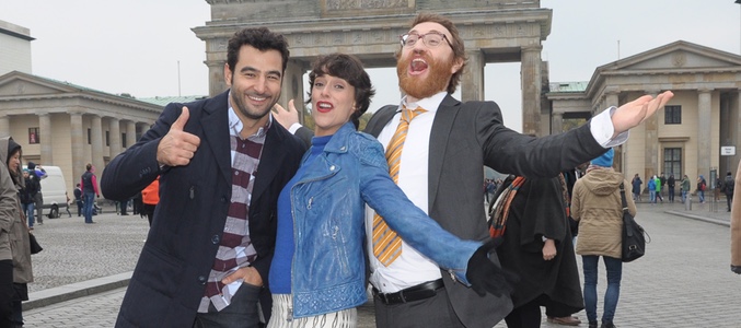 Tres de los protagonistas de 'Buscando el norte'