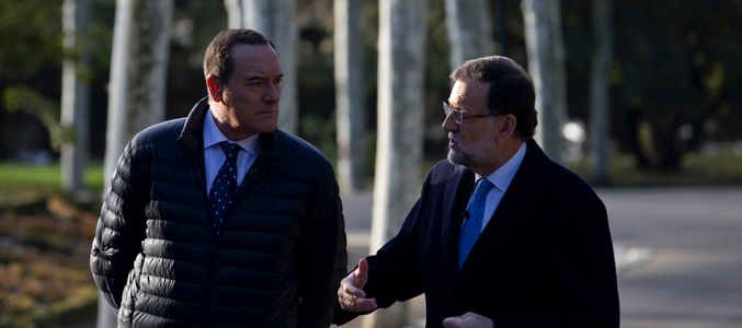 Mariano Rajoy y Antonio Jiménez durante la entrevista del pasado mes de diciembre en 'El Cascabel'