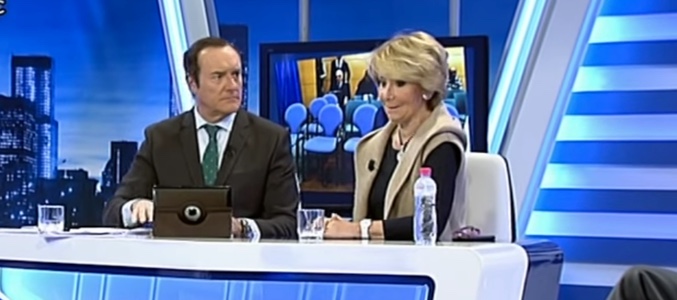 Esperanza Aguirre en plató
