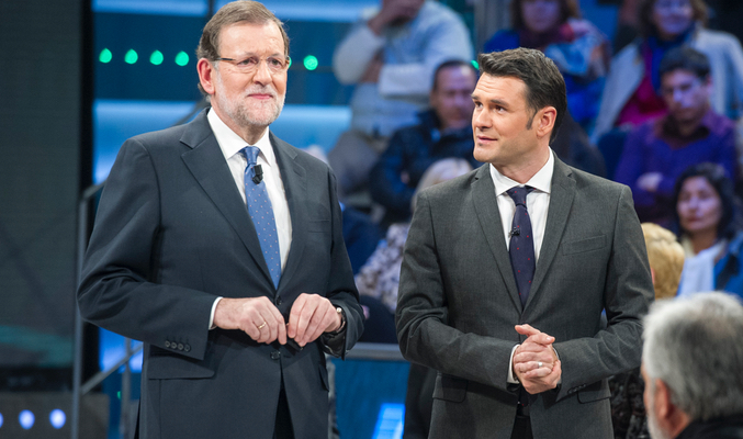 Mariano Rajoy, junto a Iñaki López en 'laSexta Noche'