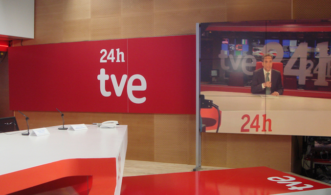 Nuevo plató de canal 24H de TVE
