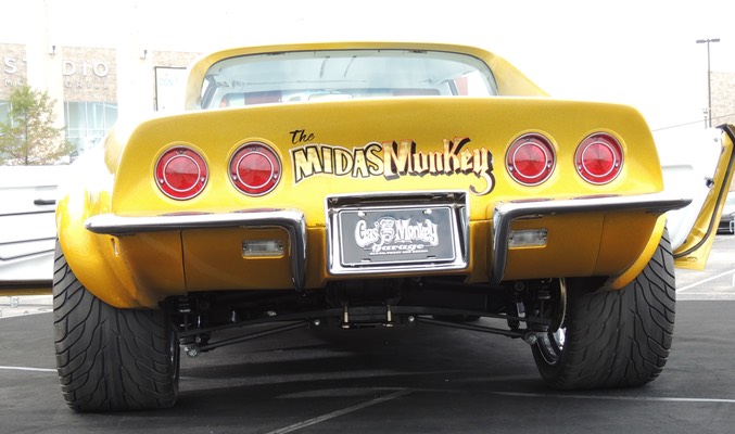 Parte trasera del coche recreado por el equipo de mecánicos de Gas Monkey Garage