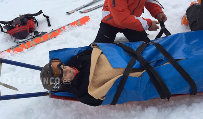 Mercedes Milá se fractura la tibia mientras esquiaba en Italia
