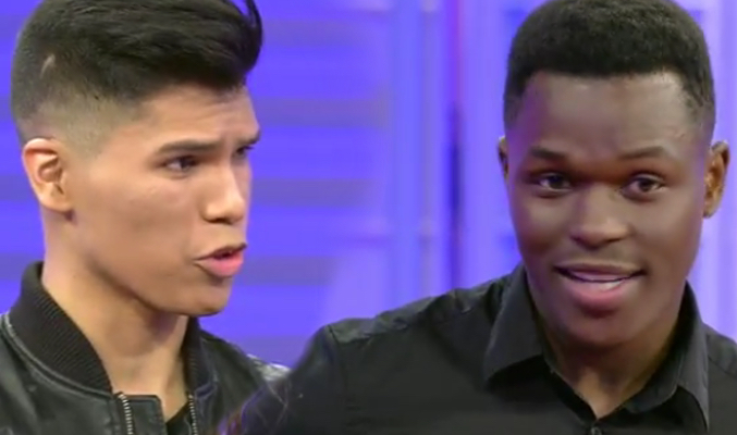 src="https://www.formulatv.com/images/noticias/54400/54447/4_14370623f3.jpg##677##400"/><p>Israel y el resto de pretendientes de Sofía Suescun</p></div></p><h2 class='vh4'>Los pretendientes de Sofía</h2><p>Uno por uno, como es habitual en el programa de citas presentado por Emma García, los candidatos a conquistar el corazón de Sofía Suescun han desfilado por las escaleras del programa para conocer a su tronista.</p><p>Entre los candidatos a enamorar a la ganadora de 'Gran hermano' se encuentran varios viejos conocidos de 'Mujeres y hombres y viceversa': Anthony, expretendiente de Steisy; Rubén, pretendiente de Aguasantas en el programa y Míster Universo; y Alejandro, quien intentó conquistar el corazón de Elisa.</p><p><div class="imgnctxt"><img loading="lazy" alt=