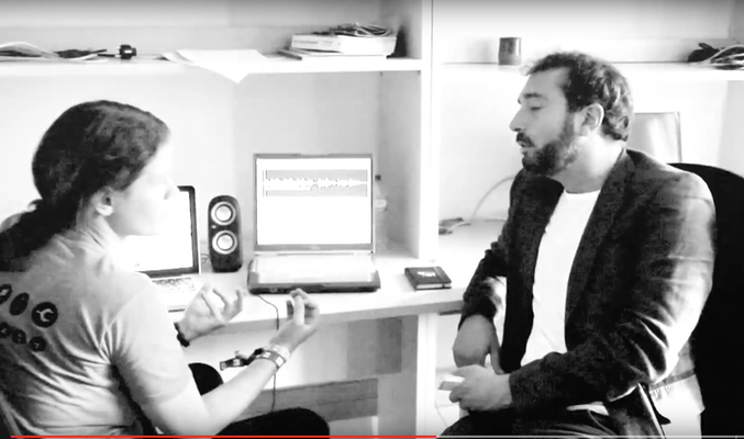 Estupinyá durante una entrevista