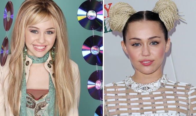 Miley Cyrus en 'Hannah Montana' y en la presentación de 'A Very Murray Christmas'