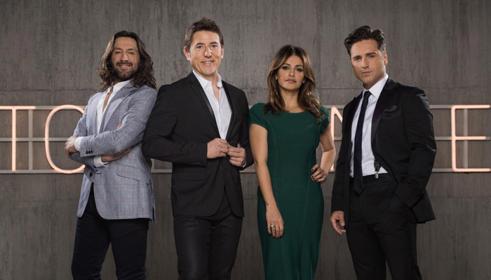El presentador y el jurado de 'Top Dance'