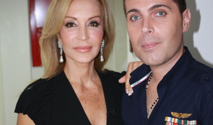 Carmen Lomana junto a Alberto Linero