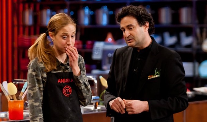 Pepe Rodríguez charlando con Aniuska