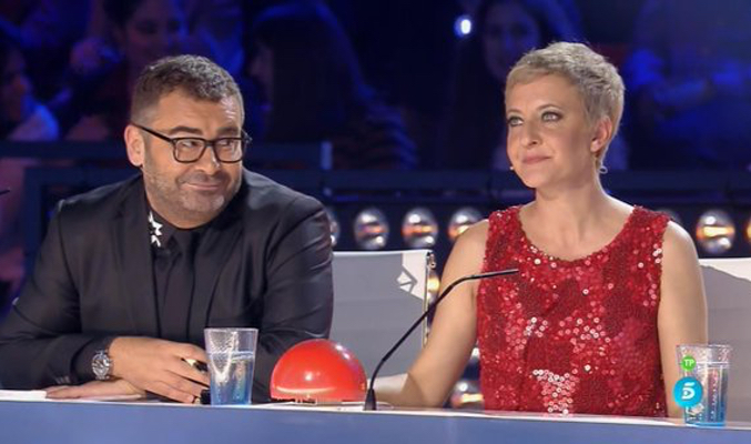 Eva Hache y Jorge Javier Vázquez durante la tercera semifinal de 'Got Talent España'