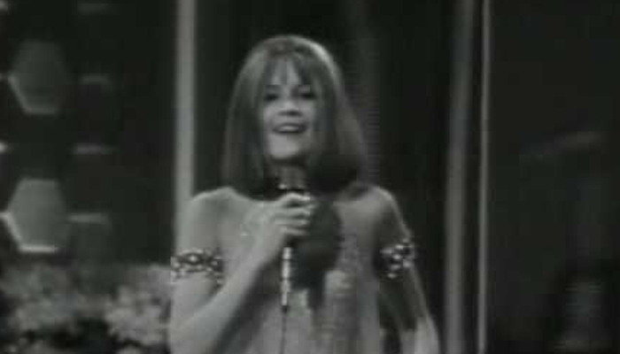 Sandie Shaw durante su actuación en el Festival de Eurovisión 1967