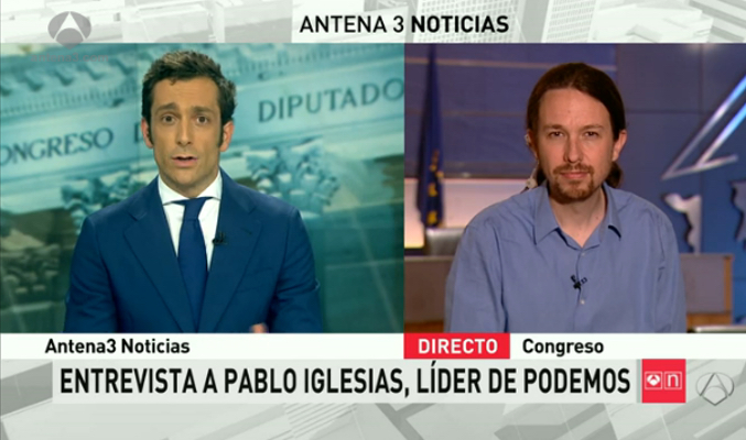 Álvaro Zancajo y Pablo Iglesias