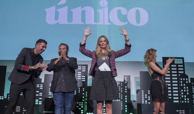 Josef Ajram, Carlos Jean, Martina Klein y Sulaika Fernández, en la fiesta de presentación de Ten