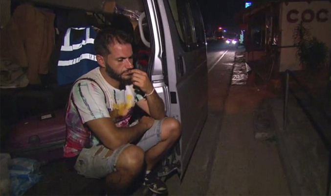Nacho en la noche de su abandono de 'Pekín Express'
