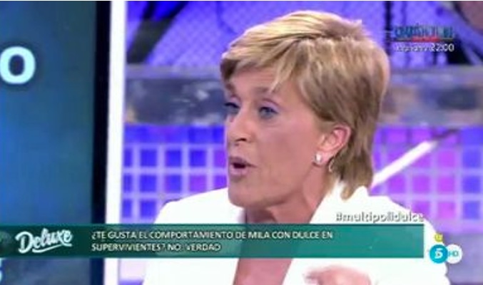 Chelo, muy enfadada con Mila Ximénez: &quot;Creo que está humillando a Dulce y que las otras mujeres son unas palmeras&quot;