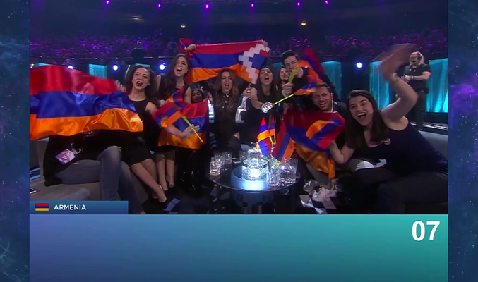 La UER se reunirá con Armenia después de que Iveta ondeara una controvertida bandera en Eurovisión 2016