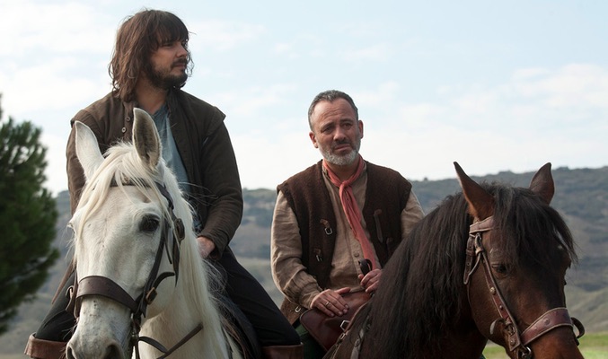 Gonzalo y Sátur, a caballo