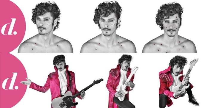 Antonio Pagudo emulando a Prince