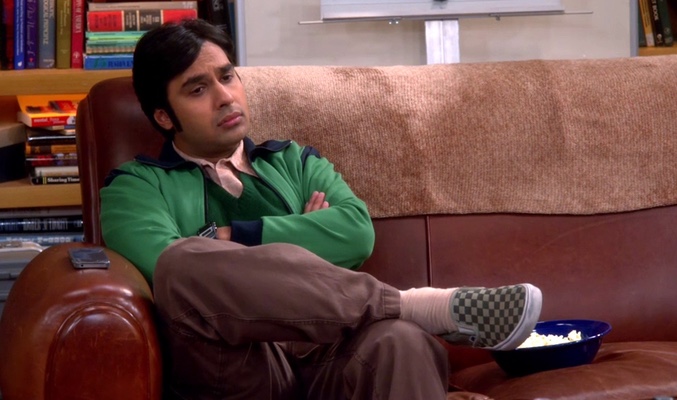 Kunal Nayyar como Raj Koothrappali en 'The Big Bang Theory'
