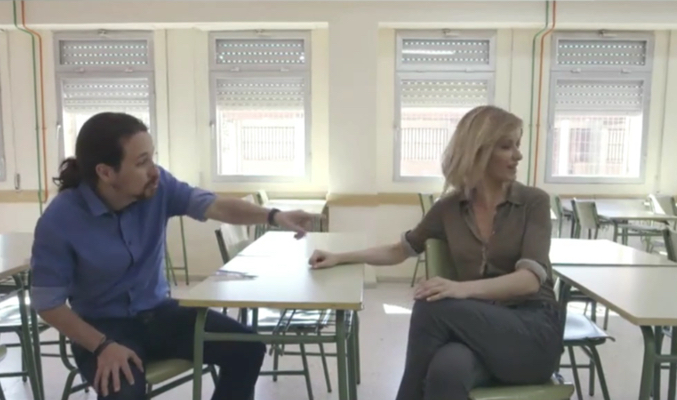 Pablo Iglesias y Susanna Griso