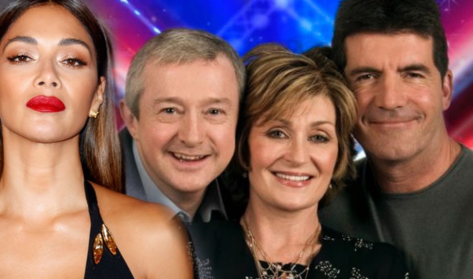 Nicole Scherzinger, Louis Walsh, Simon Cowell y Sharon Osbourne