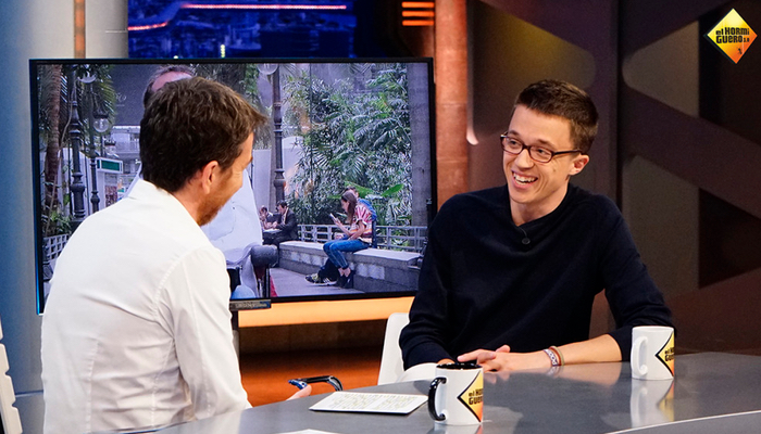 Íñigo Errejón durante la entrevista en 'El hormiguero'