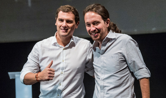 Albert Rivera y Pablo Iglesias, líderes de Ciudadanos y Podemos