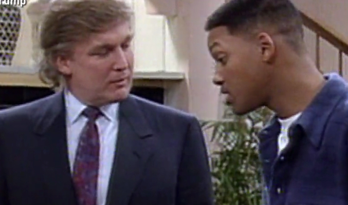 donald trump en el principe de bel air