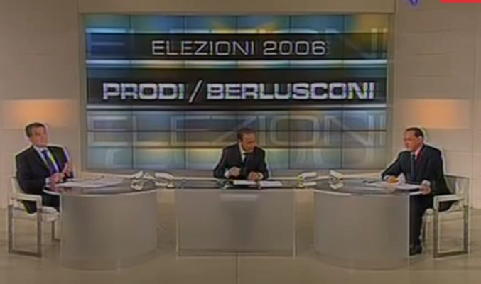 Silvio Berlusconi y Romano Prodi