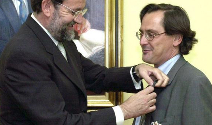 Mariano Rajoy junto a Francisco Marhuenda