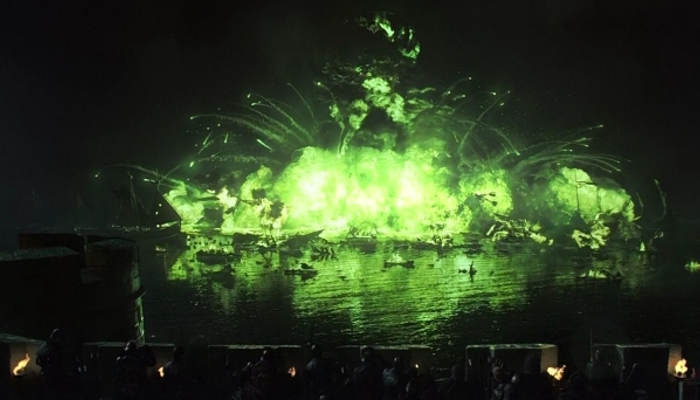 El fuego valirio sobre la flota de Baratheon