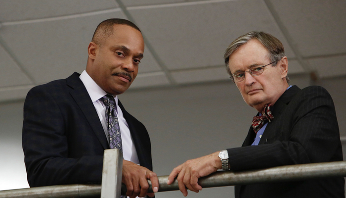 David McCallum y Rocky Carroll, Doctor y director de NCIS