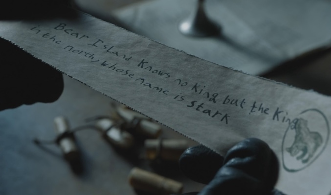 carta lady Lyanna Mormont stannis baratheon quinta temporada