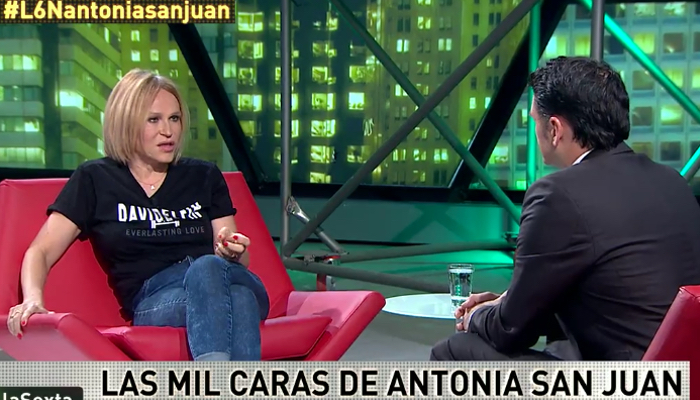 Antonia San Juan visitó el plato de 'laSexta noche'