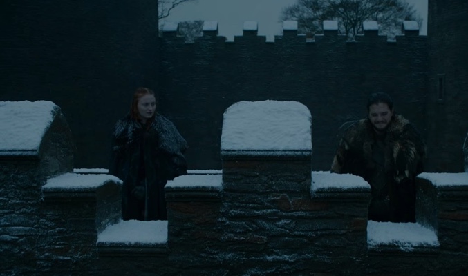 Jon Nieve y Sansa Stark