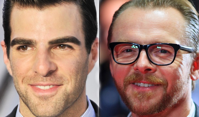 Zachary Quinto y Simon Pegg