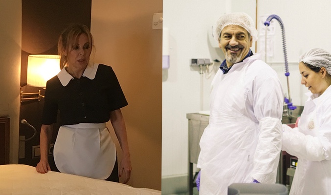 Carlos y ana en sus nuevos trabajos