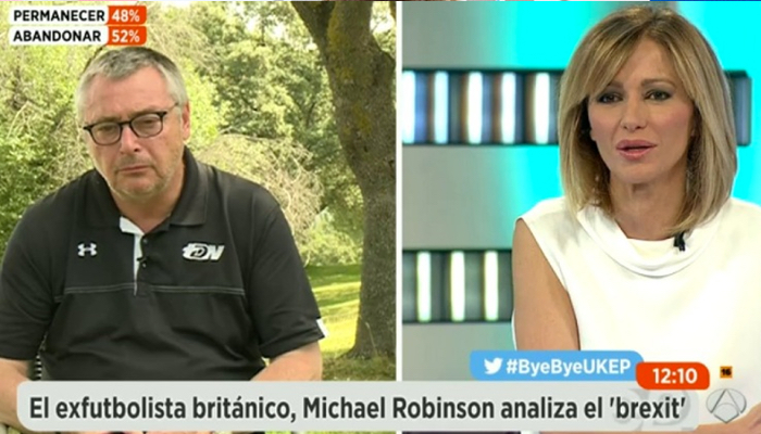 Michael Robinson hablo con 'Espejo público' del Brexit