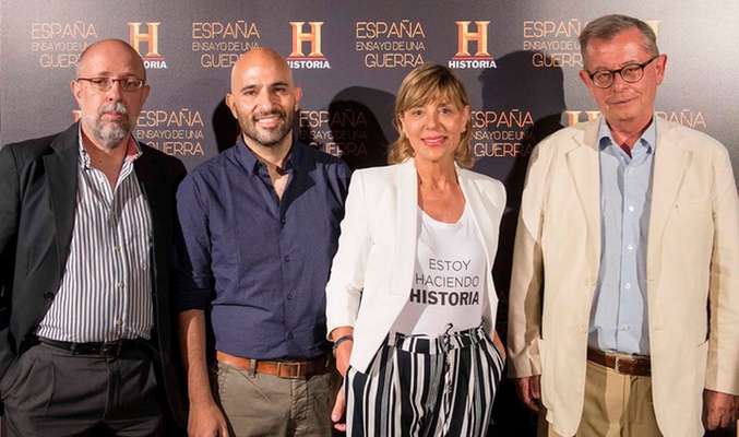 Luis Togores, Carmen Domínguez, Sergio Ramos y Angel Bahamonde
