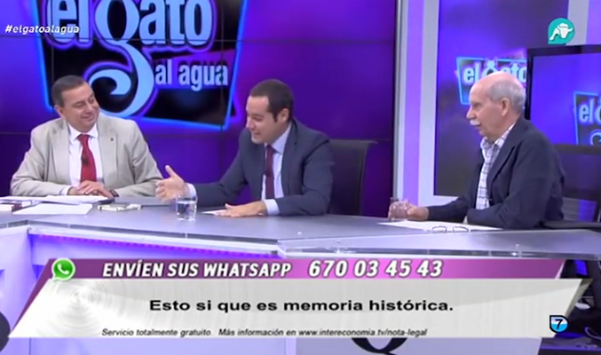 Pío Moa en 'El gato al agua'