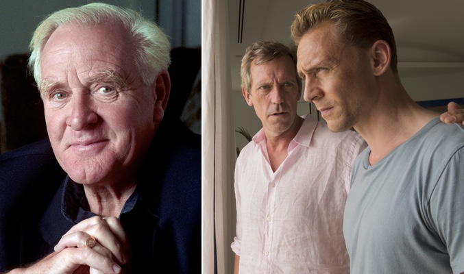 John le Carré y los protagonistas de &#39;El Infiltrado&#39;, Tom Hiddleston y Hugh Laurie