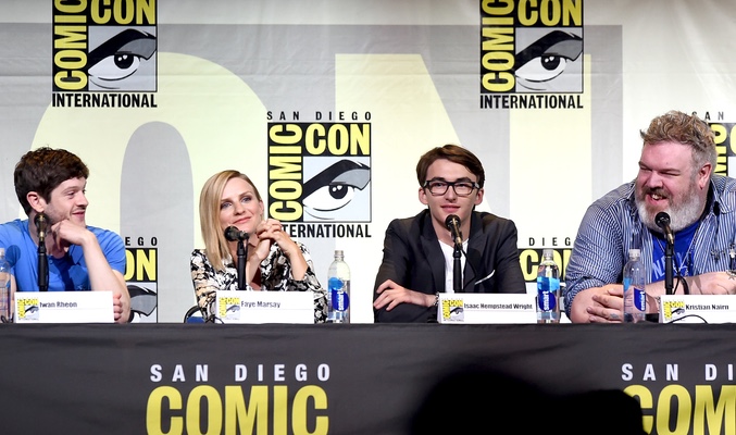 Los actores en el Comic Con