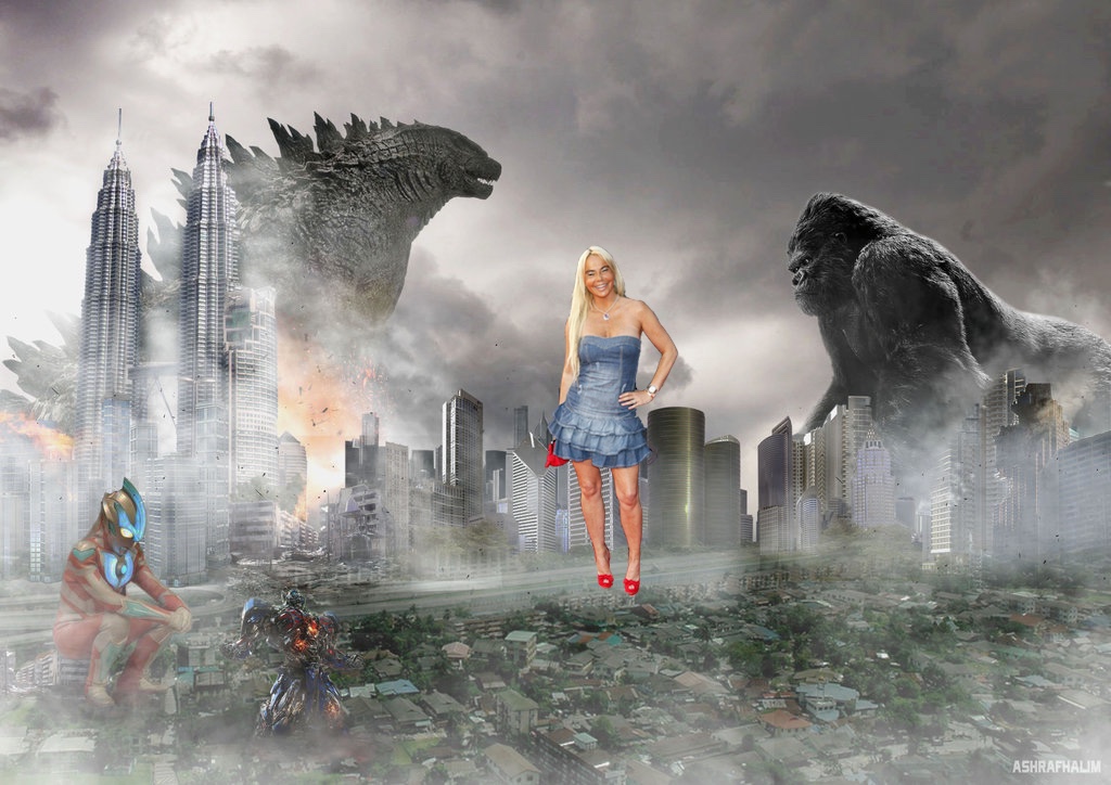 Una serie de monstruos por las calles de Kuala Lumpur (Malasia)