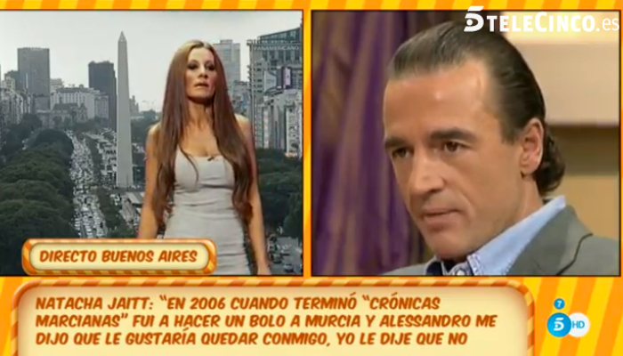 Natacha en su intervención en  &#39;Sálvame&#39;