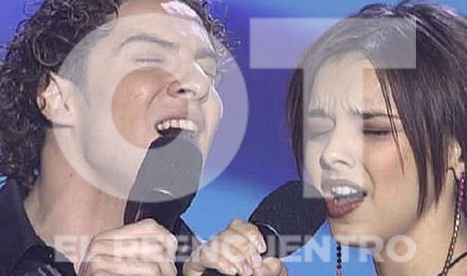 Bisbal y Chenoa durante una de sus actuaciones