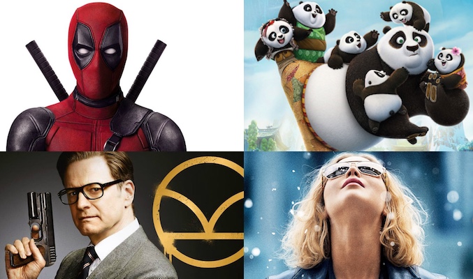 deadpool, kingsman, kungfu panda 3, joy