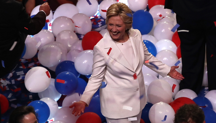 Hilary en la Convención Demócrata