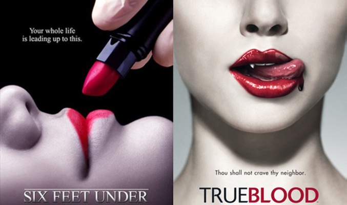 posters primeras temporadas a dos metros bajo tierra true blood